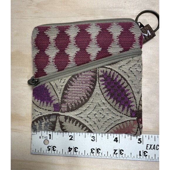Maruca Designs Boulder CO Handmade Coin Purse Zipper Pouch Boho 5X5in - Picture 2 of 5